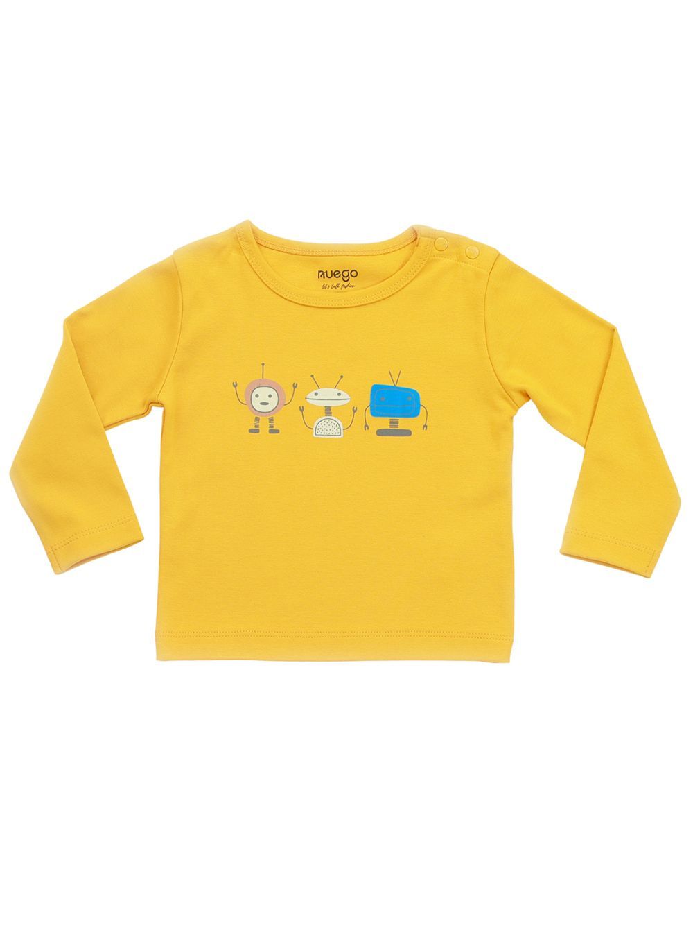 Nuego - 2pc-Set - Baby Boy T-Shirt And Pyjamas - Yellow/White