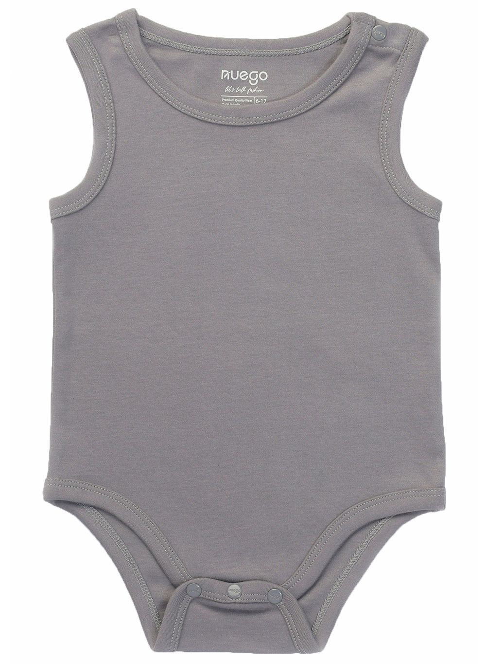 Nuego - 3pc-Set - Baby Girl Bodysuits - Grey/White/Pink