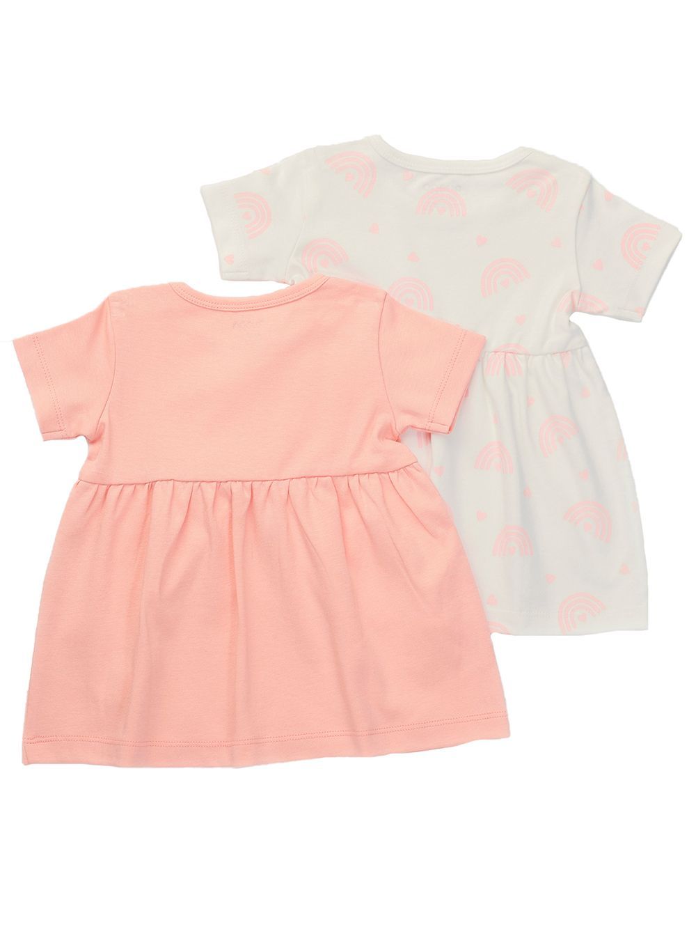 Nuego - 2pc-Set - Baby Girl Dresses - Orange/White