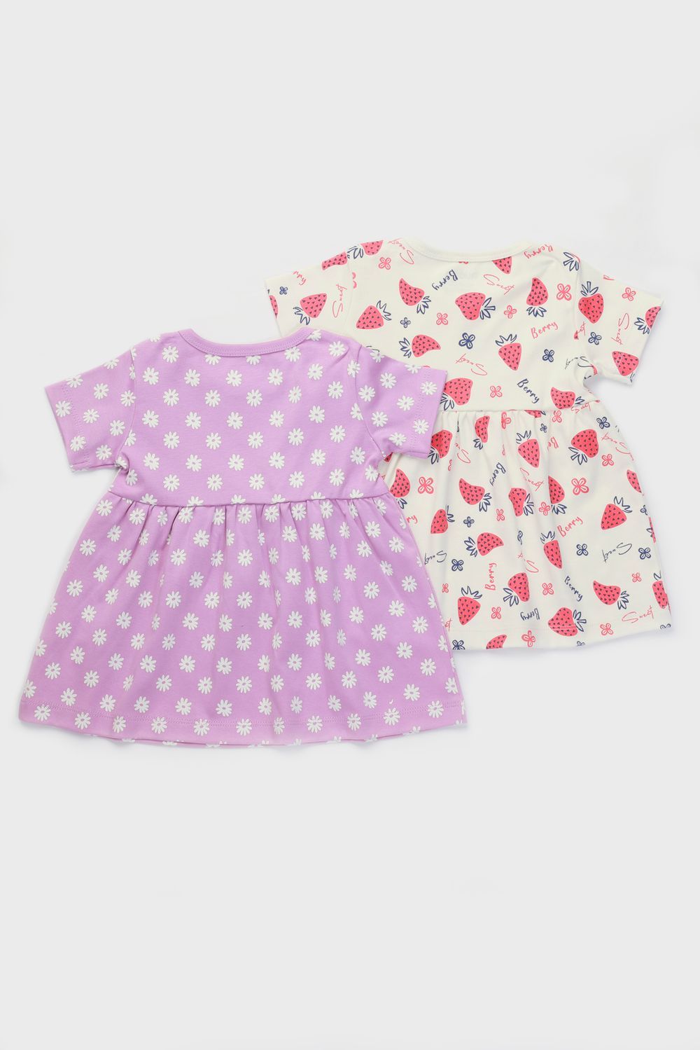 Nuego - 2pc-Set - Baby Girl Dresses - Purple/White