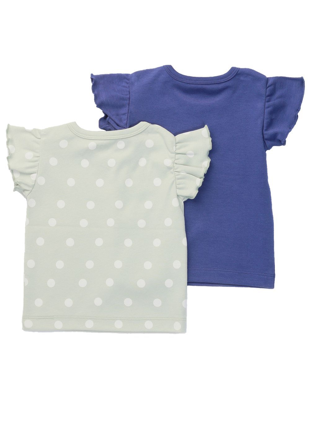 Nuego - 2pc-Set - Baby Girl Short Sleeve T-Shirt - Green/Blue