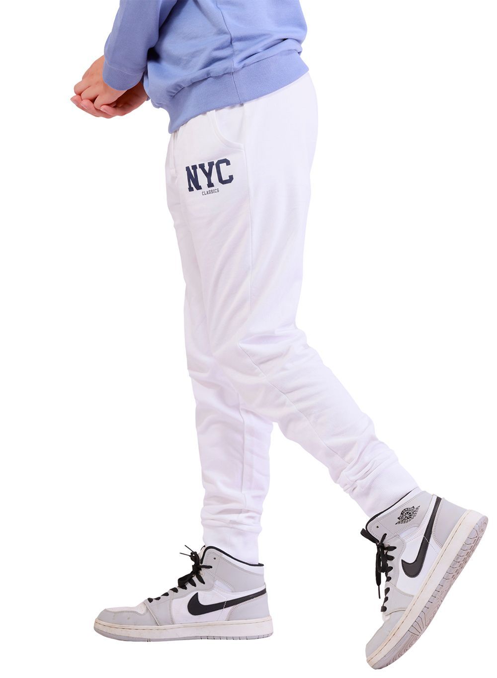 Nuego - 2pc-Set - NYC Classics Sweatshirt And Joggers - Blue/White