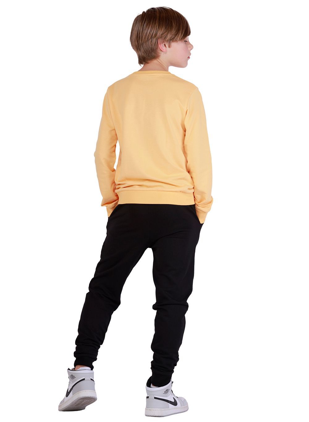 Nuego - 2pc-Set - Brooklyn Printed Sweatshirt And Joggers - Yellow/Black