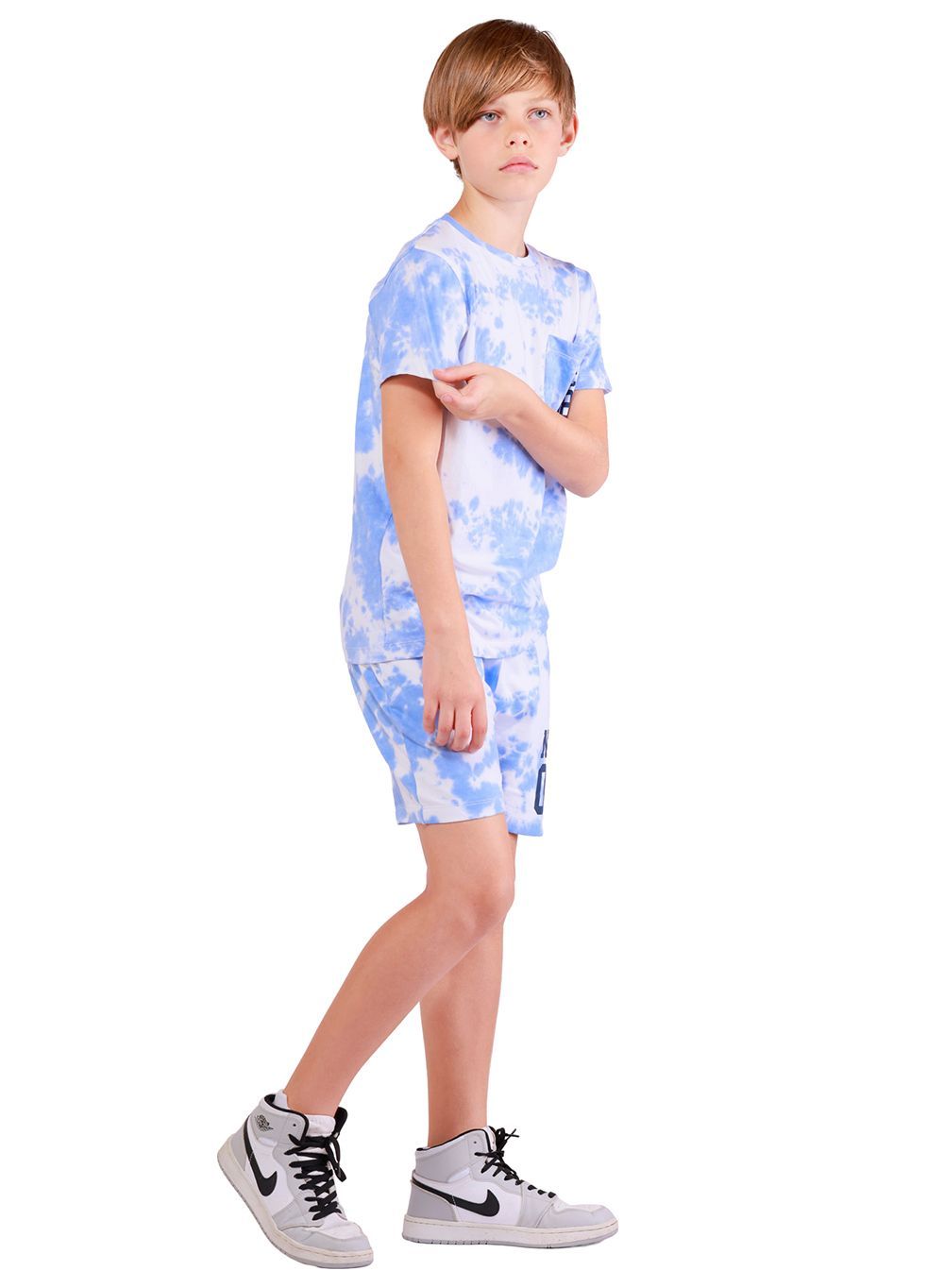 Nuego - 2pc-Set - Boys Cotton T-Shirt And Shorts - Blue