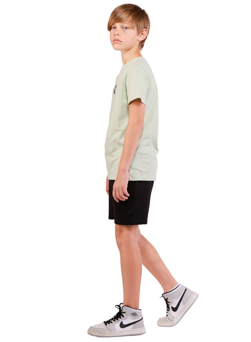 Nuego - Printed Boys Cotton T-Shirt & Short - Black & Green