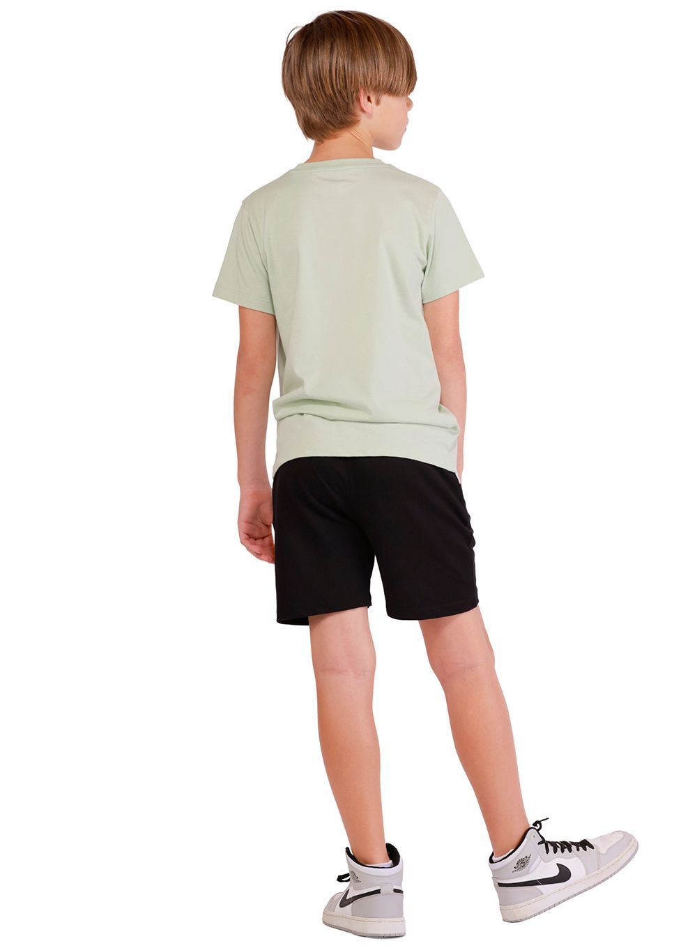 Nuego - Printed Boys Cotton T-Shirt & Short - Black & Green