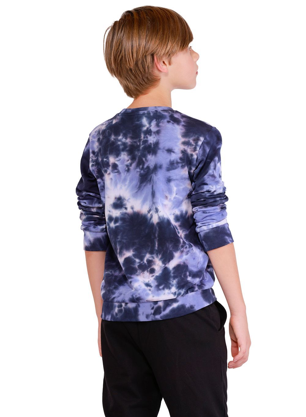 Nuego - Tie & Dye Printed Design Boys Sweatshirt - Blue