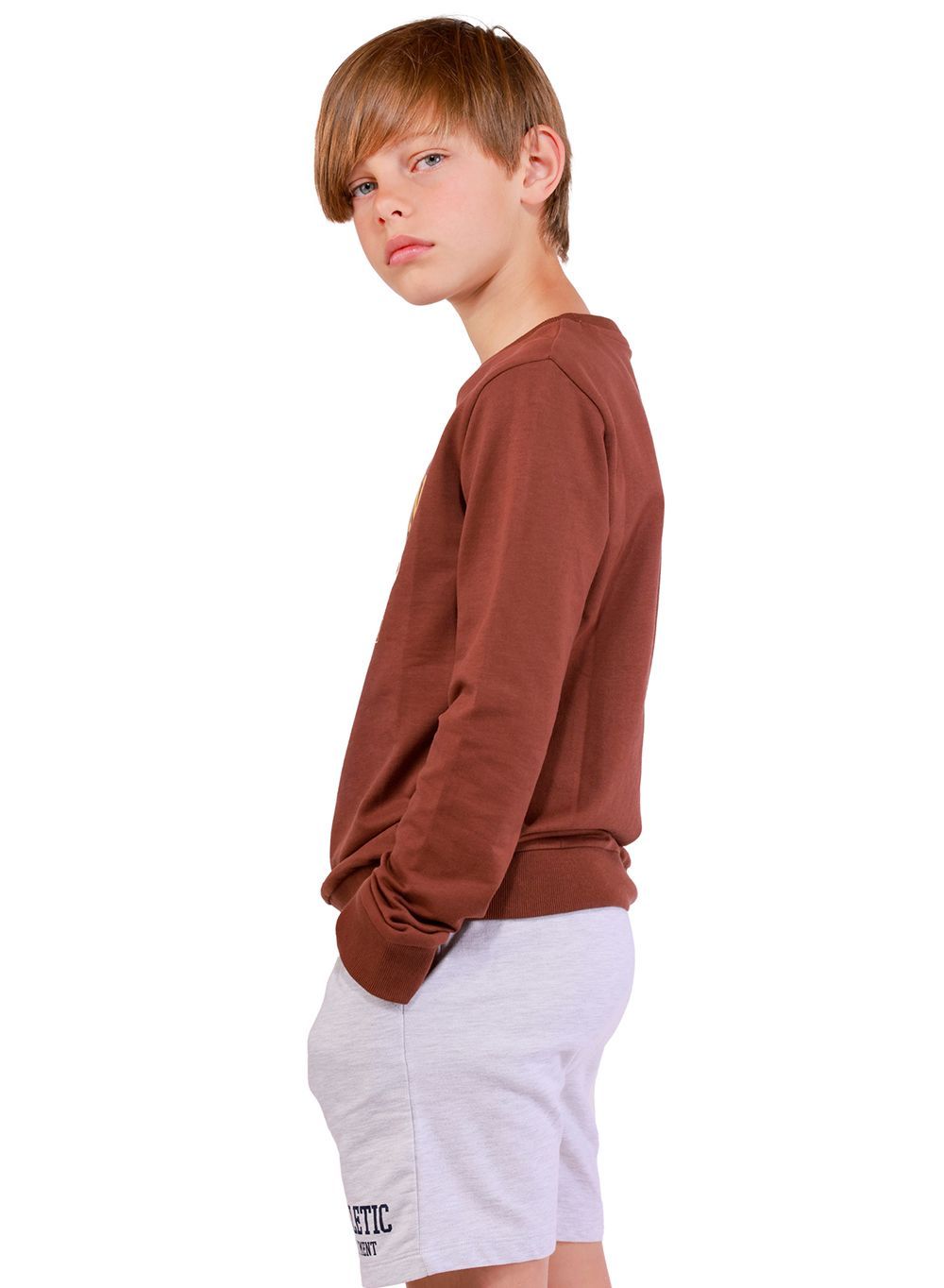 Nuego  - Kids Boys Varsity Style Hoodies - Brown