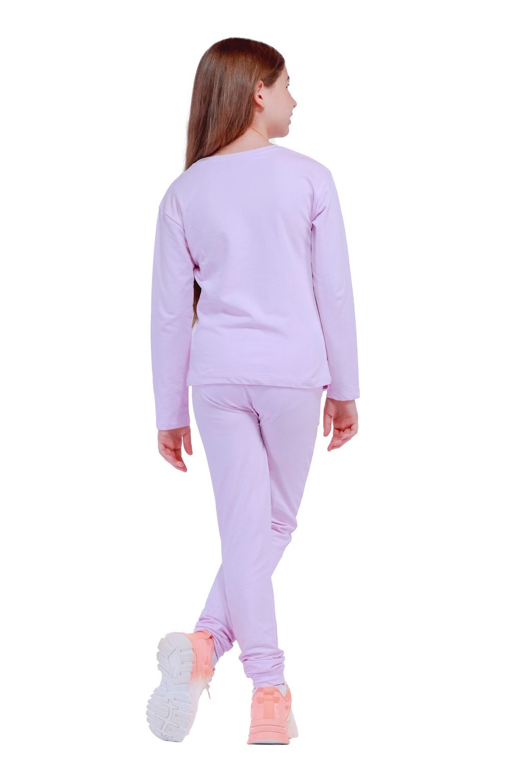 Nuego - Kids Girl T-Shirt and Joggers Set - Purple