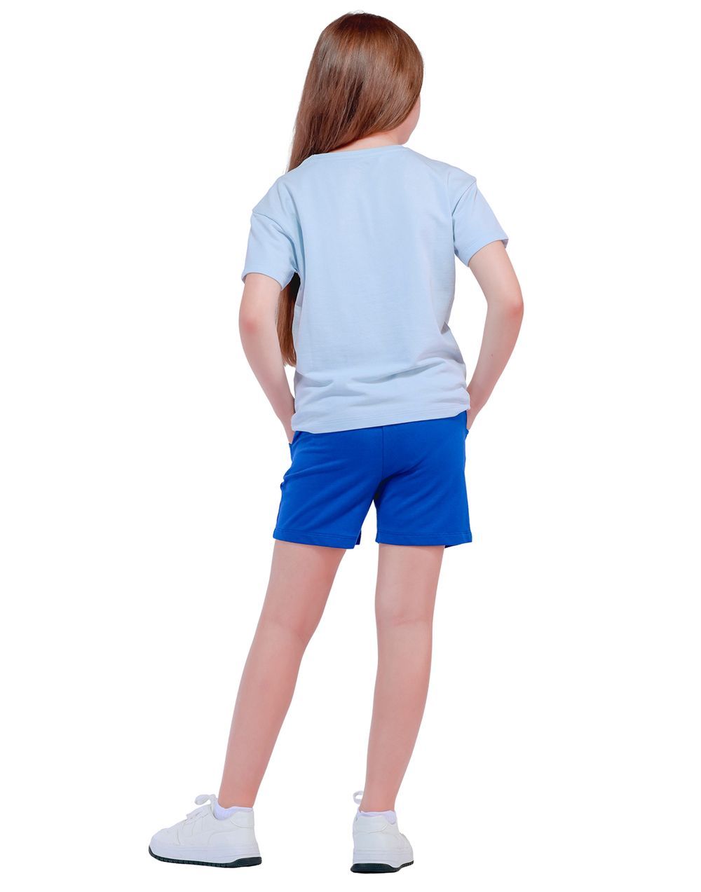 Nuego - Kids Girl Tee & Shorts Sets - Blue