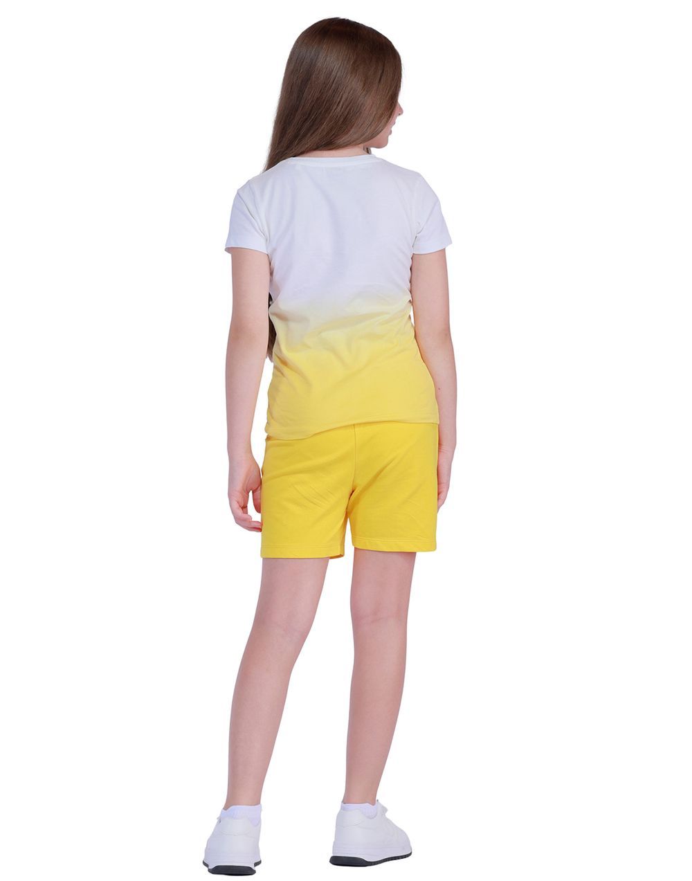 Nuego - Kids Girl Tops Tee & Shorts Set - Yellow