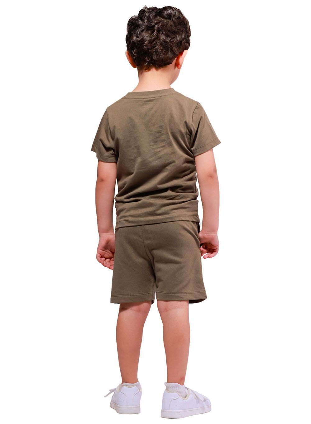 Nuego - 2pc-Set - Boy's T-Shirt And Shorts - Green