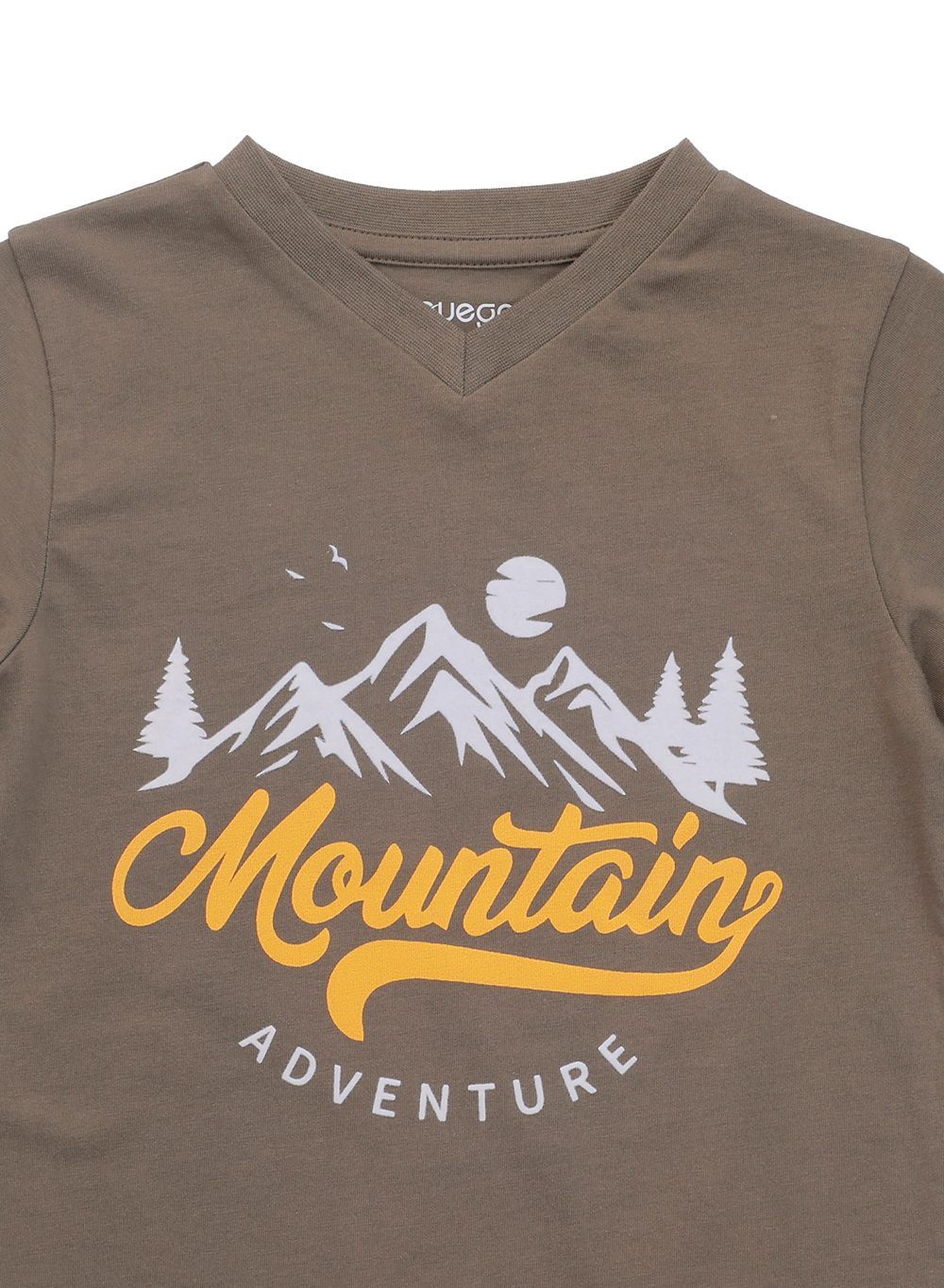 Nuego - Boys Mountain Printed T-Shirt - Brown