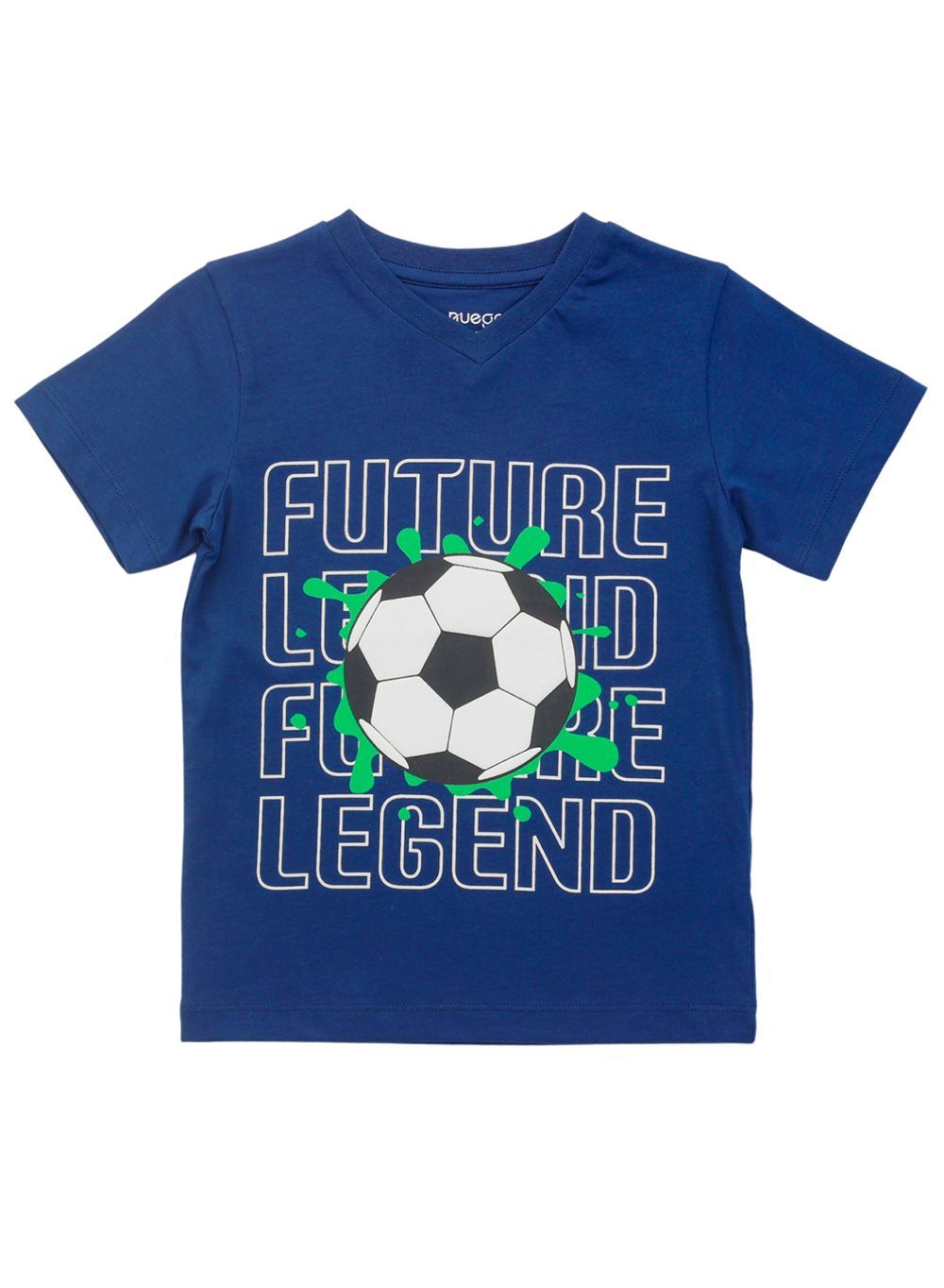 Nuego - Boy's Football Printed T-Shirt - Blue