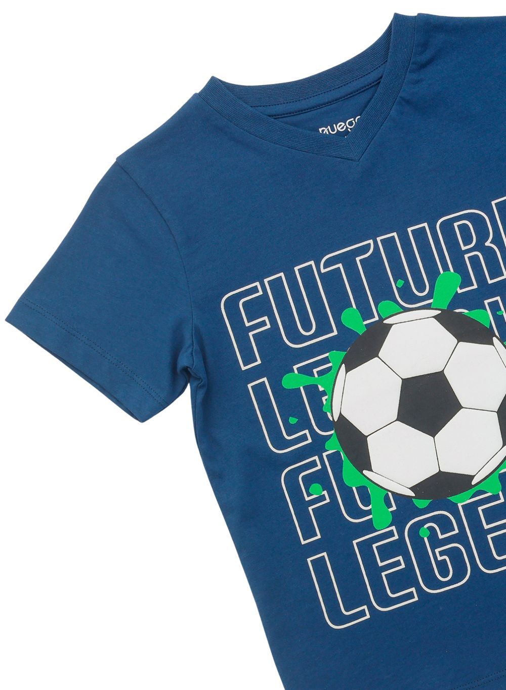 Nuego - Boy's Football Printed T-Shirt - Blue