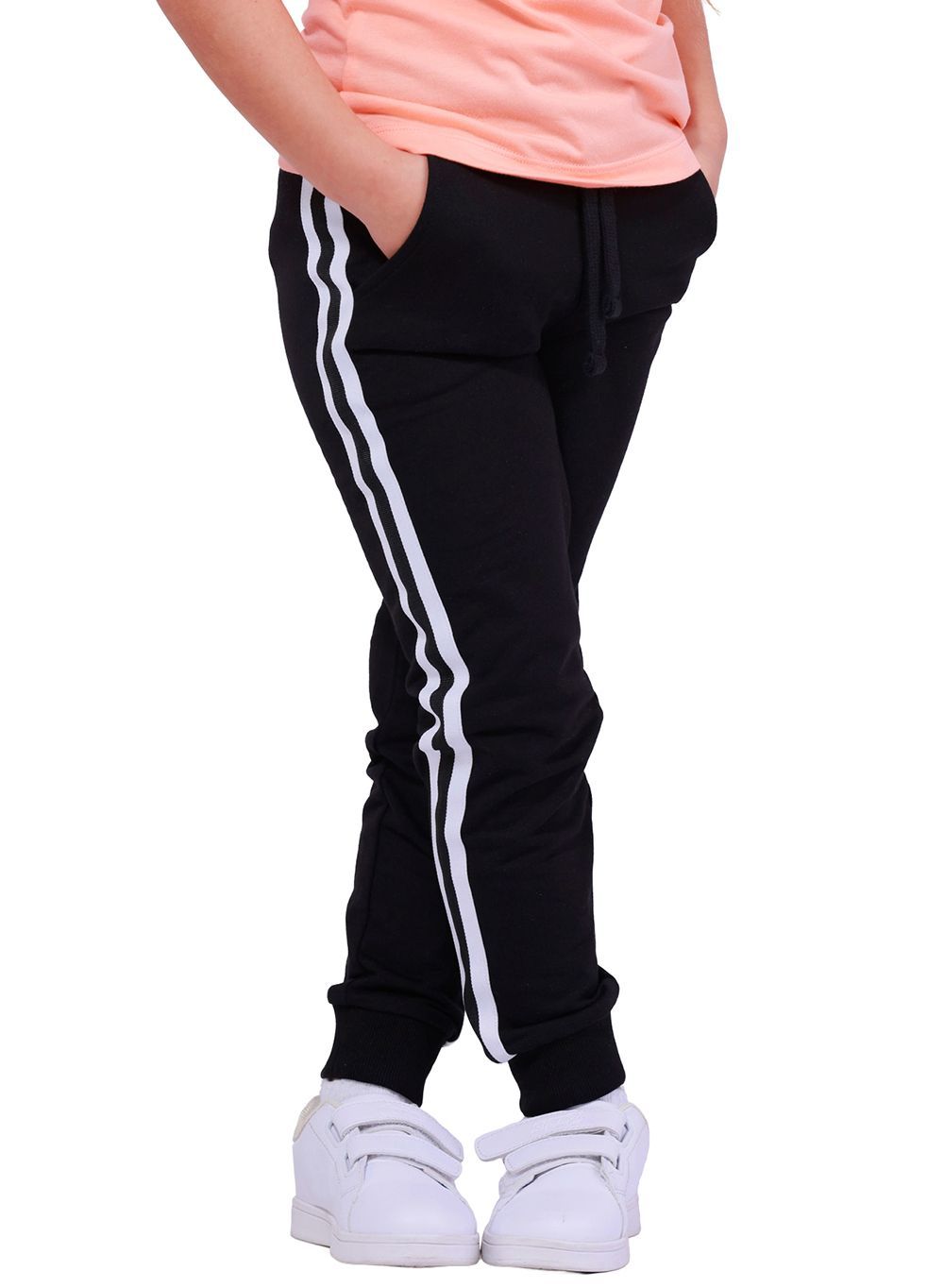 Nuego - Girls Cotton Joggers - Black