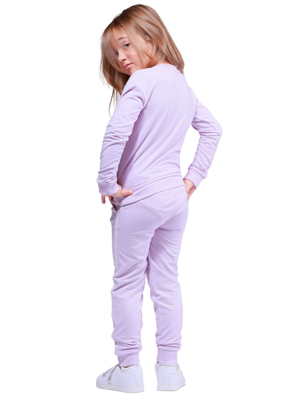 Nuego - 2pc-Set - Girl's Sweatshirt And Joggers - Purple