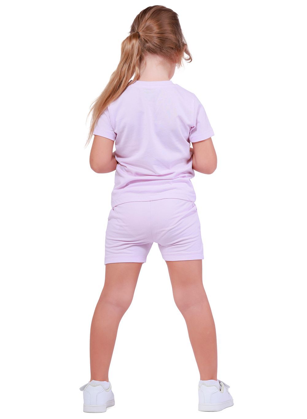 Nuego - 2pc-Set - Girl's Top And Shorts - Purple