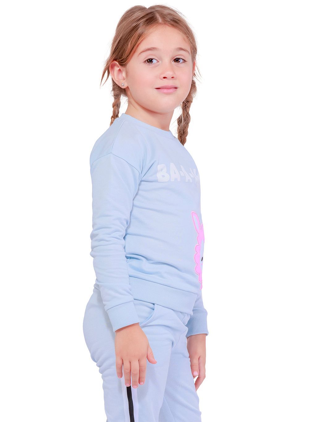 Nuego - Girls Embroidered Sweatshirt - Blue