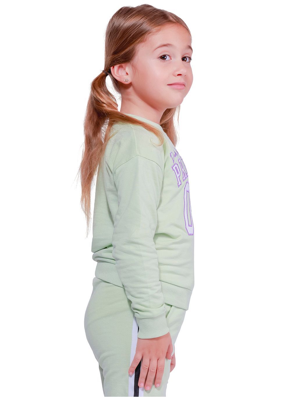 Nuego - Girls Embroidered Sweatshirt - Green