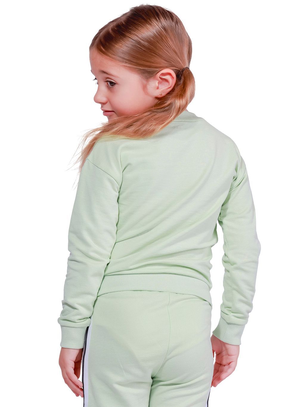 Nuego - Girls Embroidered Sweatshirt - Green