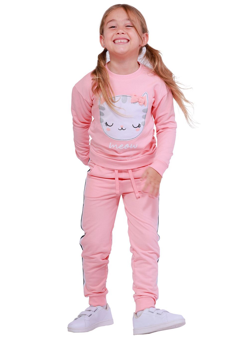 Nuego - Girls Embroidered Sweatshirt - Pink