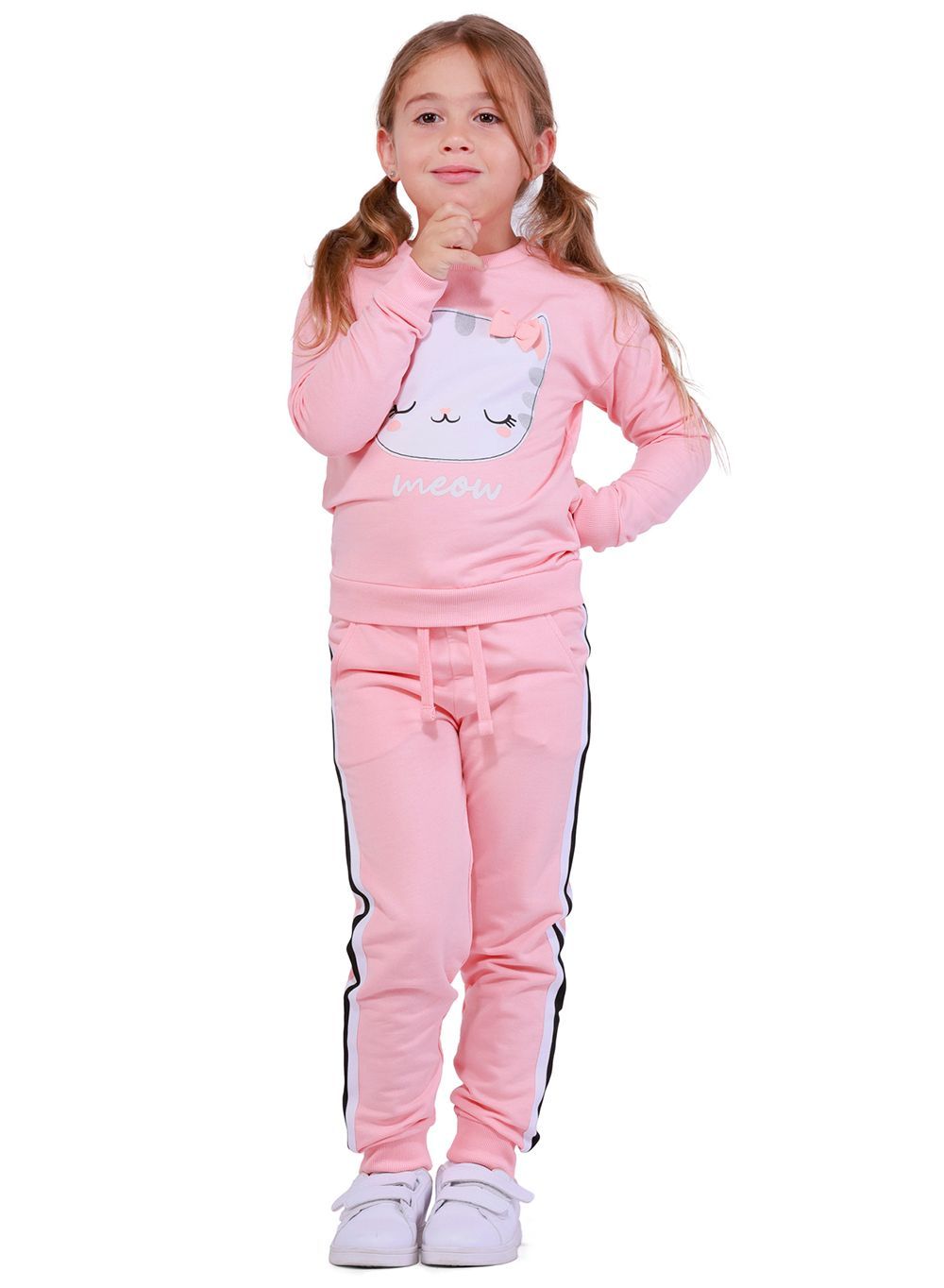 Nuego - Girls Embroidered Sweatshirt - Pink