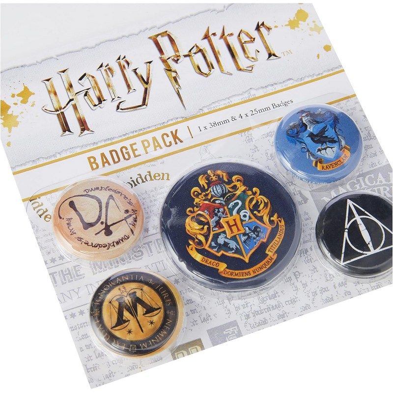 Pyramid International - Harry Potter Hogwarts Badge Pack - 5pcs