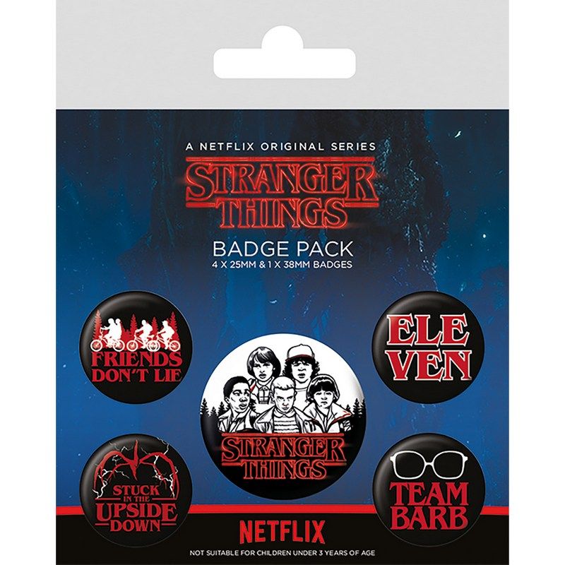 Pyramid International - Stranger Things Characters Badge Pack - 5pcs