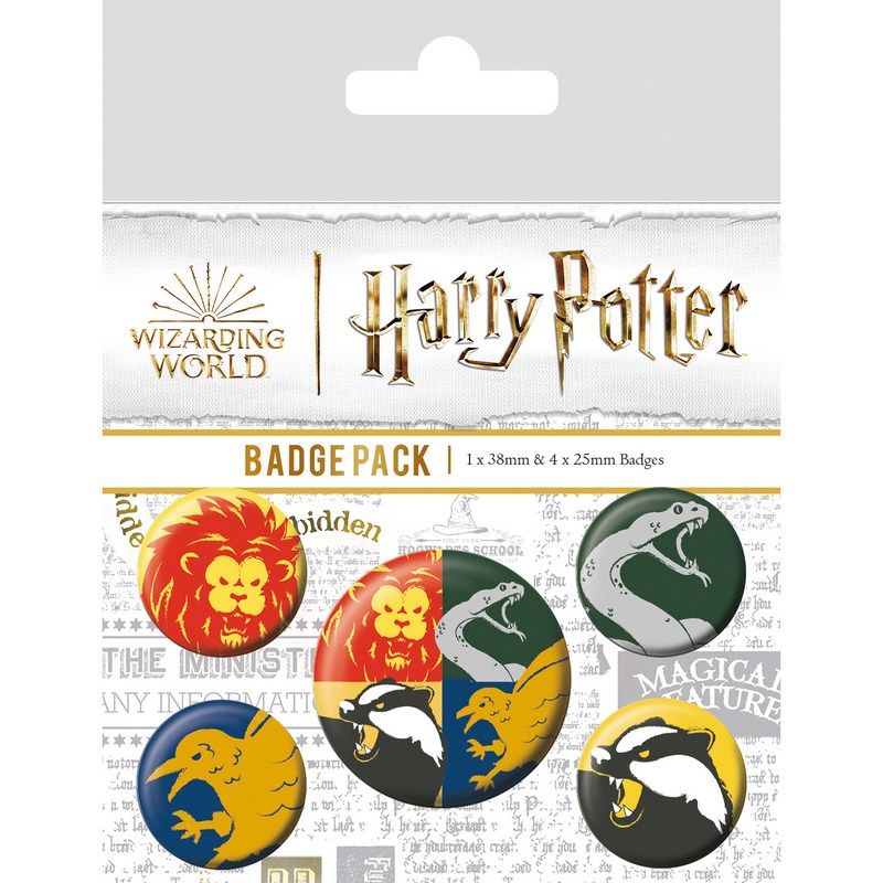 Pyramid International - Harry Potter Clubhouse Badge Pack - 5pcs