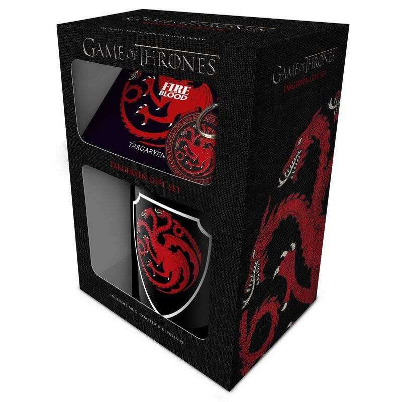 Pyramid International - Game Of Thrones - Targaryen - Mug Coaster & Keychain