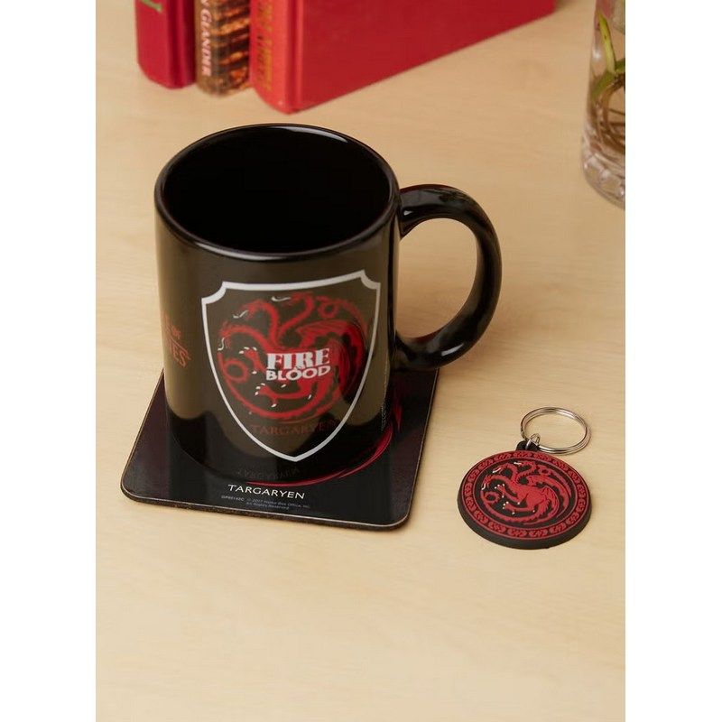 Pyramid International - Game Of Thrones - Targaryen - Mug Coaster & Keychain