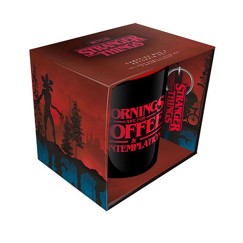 Pyramid International - Stranger Things - Coffee & Contemplation - Gift Set Mug & Keychains