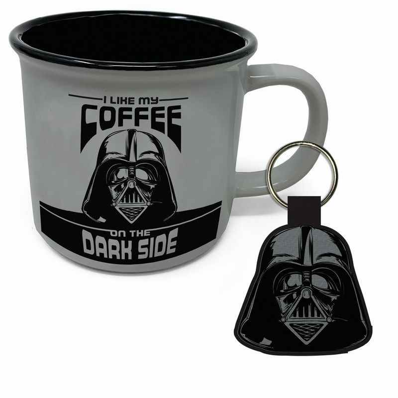 بيراميد انترناشونال - Star Wars - I Like My Coffee On The Dark Side - مجموعة هدايا مكونة من كوب وسلسلة مفاتيح