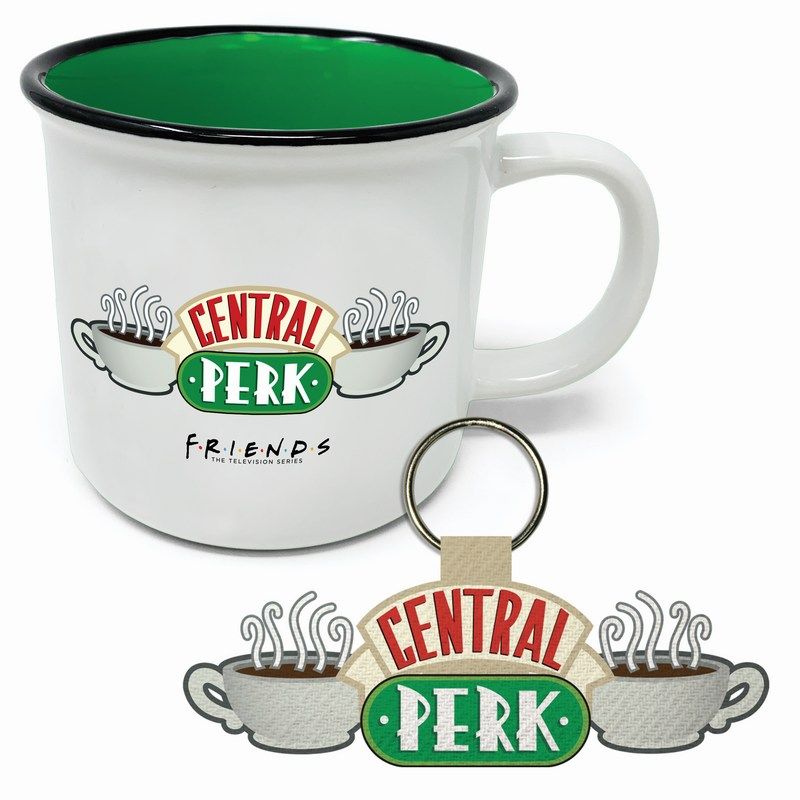 بيراميد انترناشونال - مجموعة أكواب وسلسلة مفاتيح Campire - Friends - Central Perk