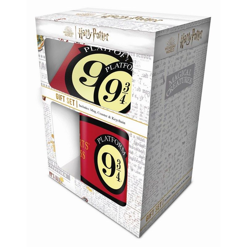 Pyramid International - Harry Potter - Platform 9 3/4 Gift Set - Mug, Coaster & Keychain