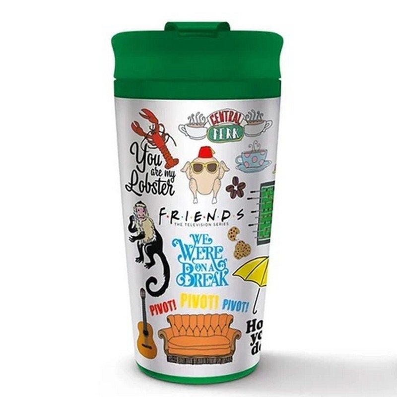 Pyramid International - Metal Travel Mug - Friends Iconographic - 473ml