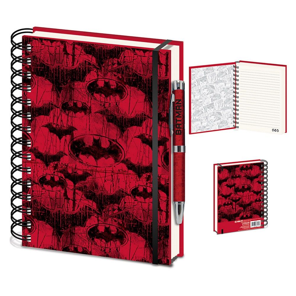 Pyramid International - The Batman - A5 Wiro Notebook - Red