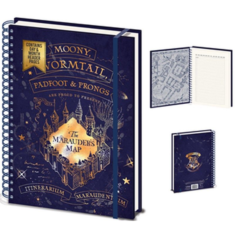 Pyramid International - A4 Wiro Notebook - Marauders Map