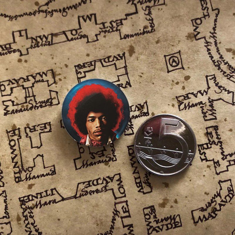 Pyramid International - Jimi Hendrix Both Sides Of The Sky Button Badges