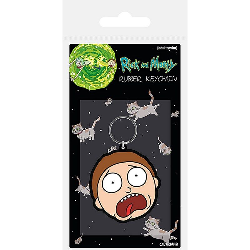 Pyramid International - Rick And Morty Terrified Face Rubber Keychain