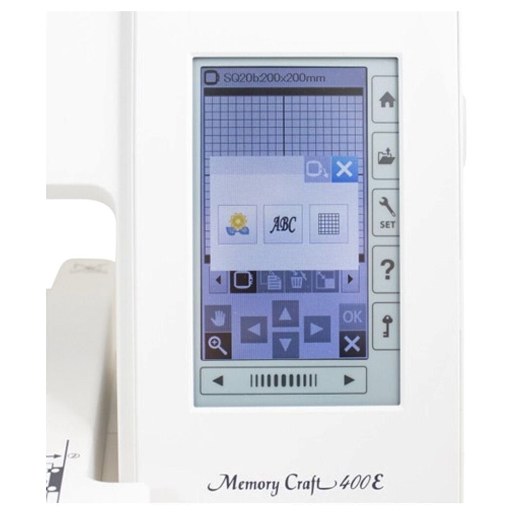 Janome - Memory Craft Mc400E Embroidery Machine - White