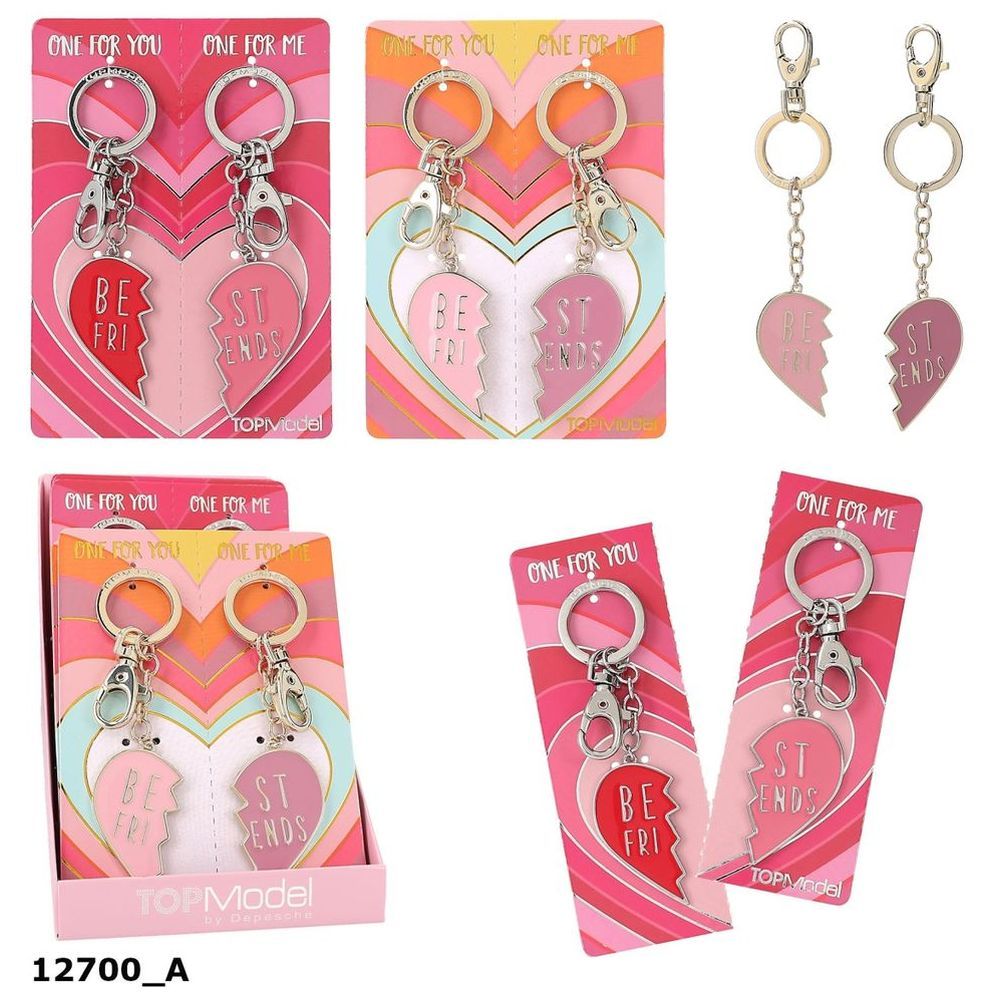 Top Model - Heart BFF Keyring Set - 2pcs