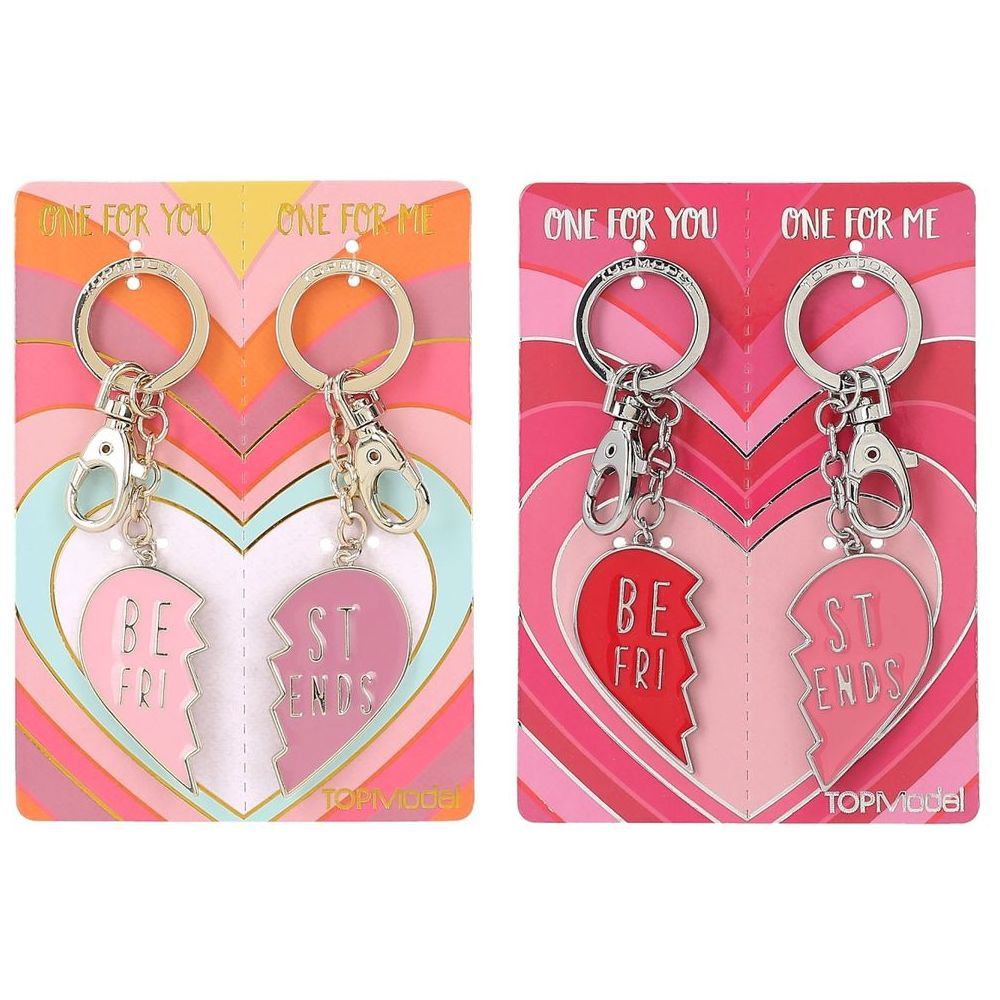 Top Model - Heart BFF Keyring Set - 2pcs