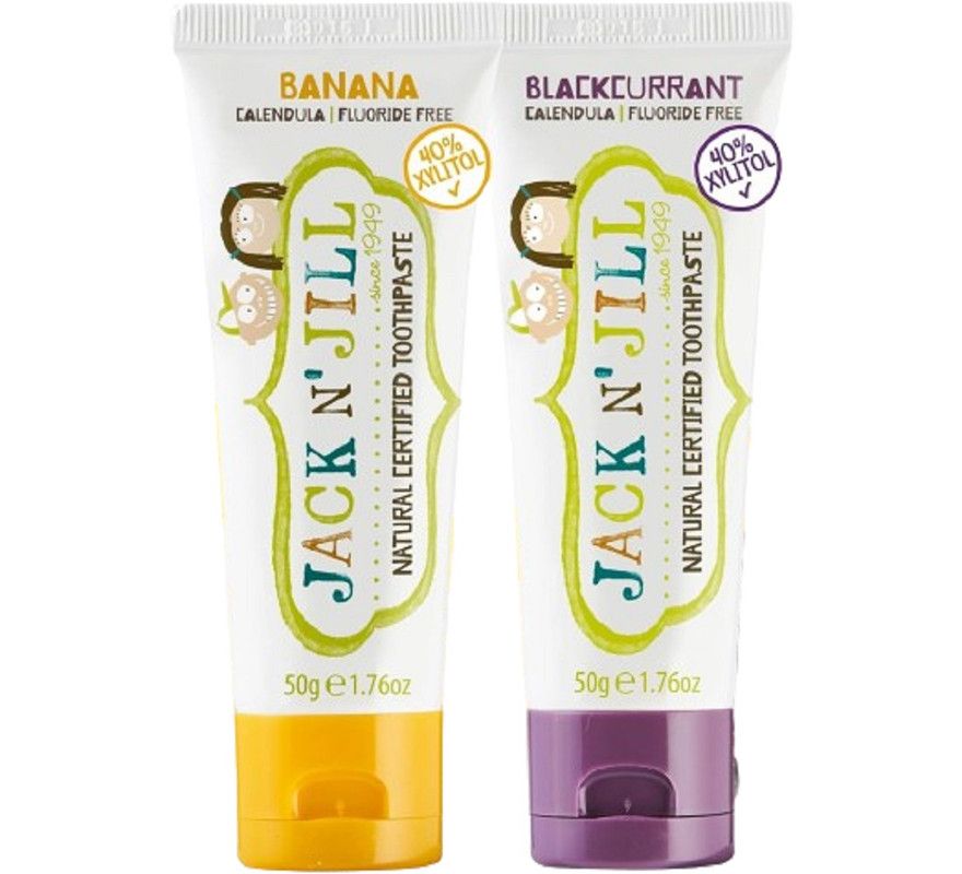 Jack N' Jill Kids - Natural Toothpaste - Blackcurrant And Banana - 50 g - 2pcs