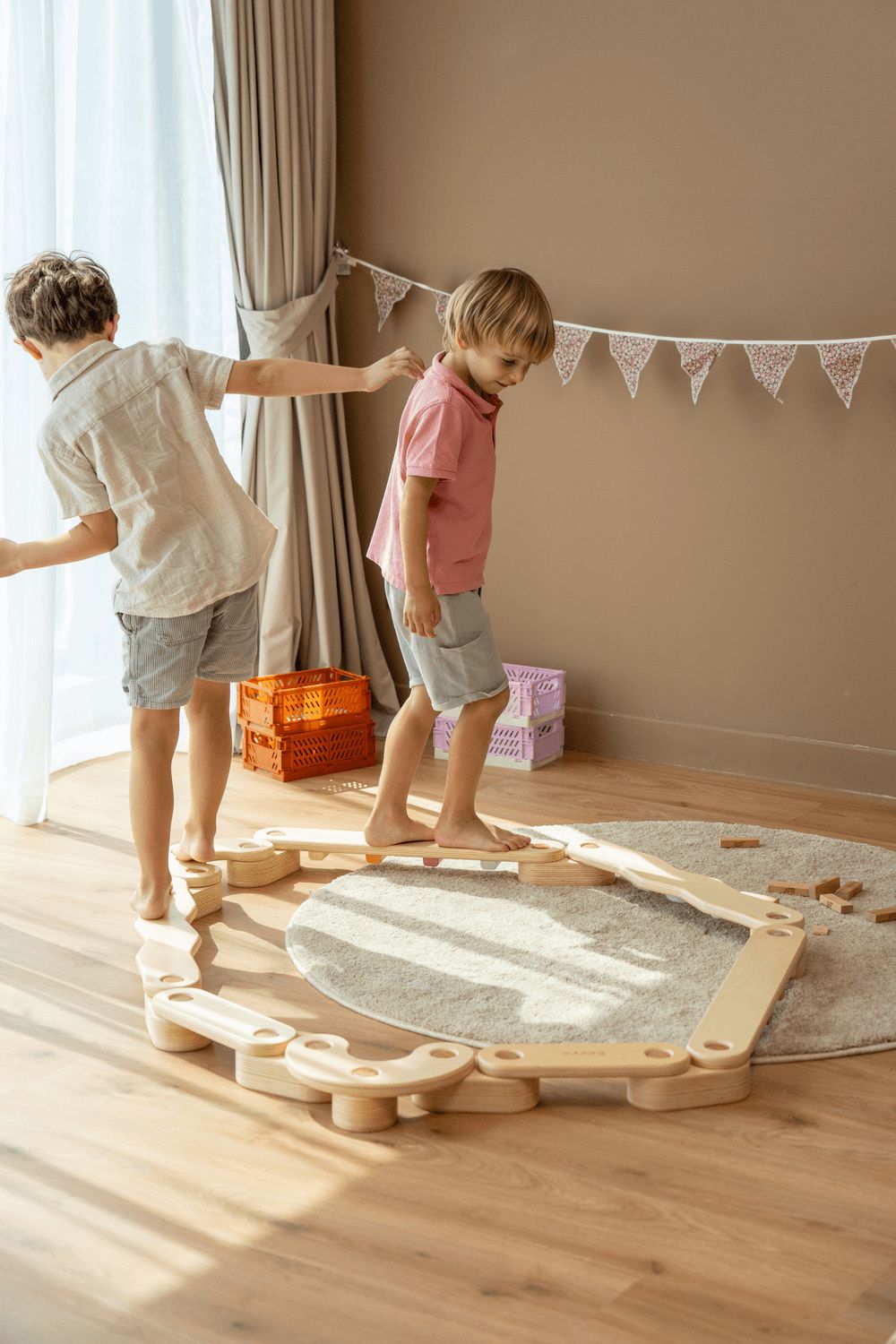 Ezzro - Pikler Collection Wooden Balance Beam - Natural