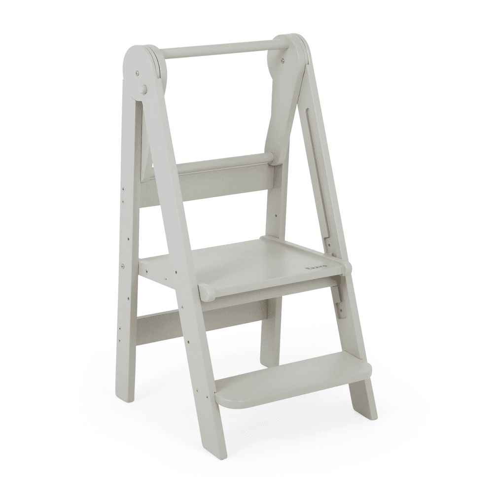 Ezzro - Folding Kitchen Tower Toy Ladder - Light Grey