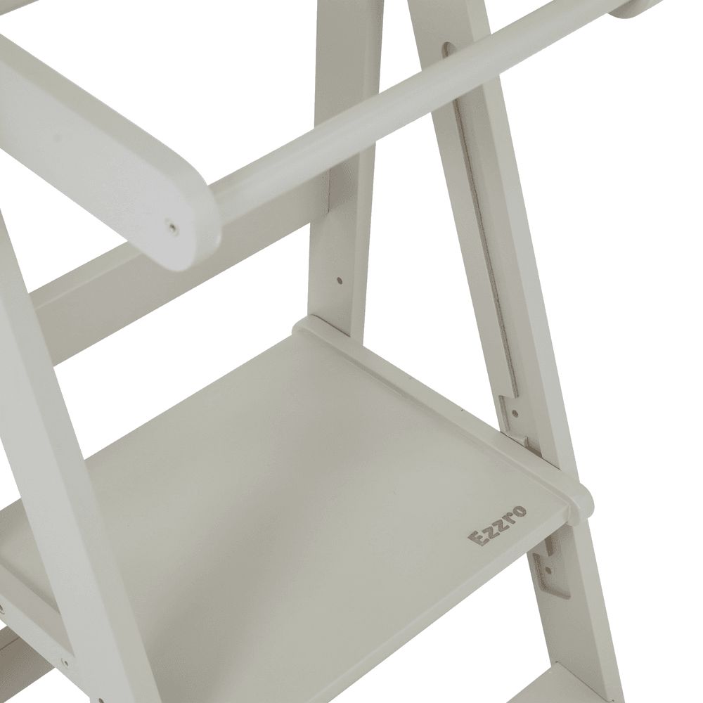 Ezzro - Folding Kitchen Tower Toy Ladder - Light Grey