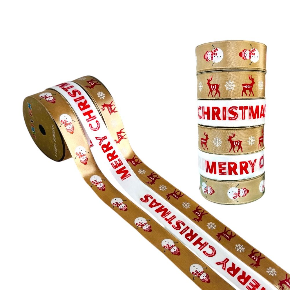 Doodle Kiddo - Merry Christmas Festive Ribbon Set - 6 Pcs