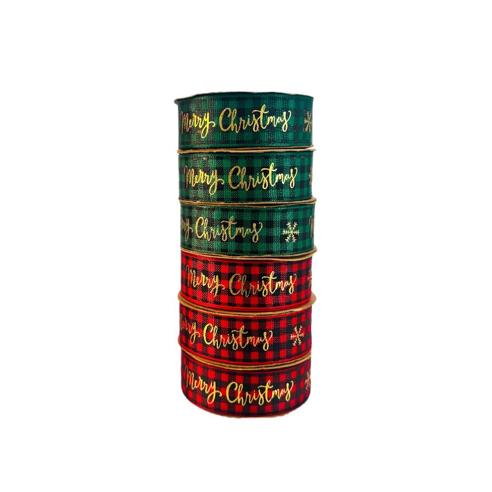 Doodle Kiddo - Merry Christmas Ribbon Set - Red/Green - 6 Pcs